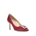 Manolo Blahnik Maysli Buckle-Detail Pumps - Burgundy