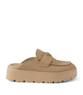 Prada Nubuck Leather Flatform Mules