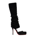 Christian Louboutin Cassia Annmac Silk Hybrid Pumps 100