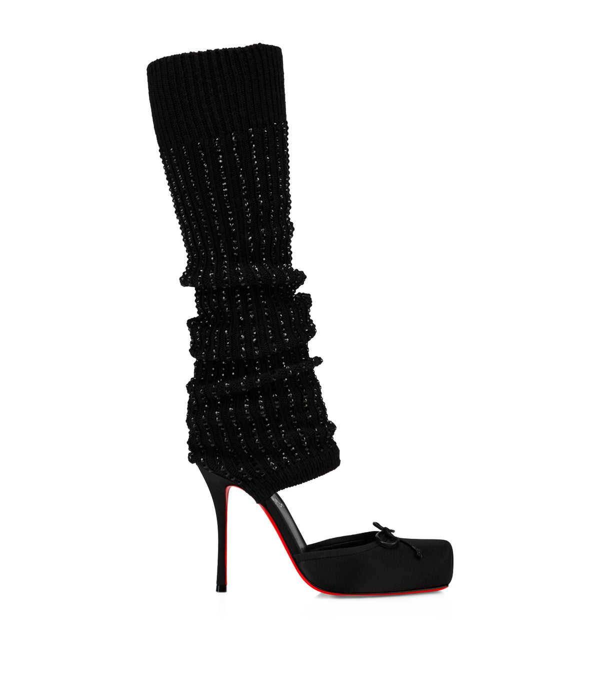 Christian Louboutin Cassia Annmac Silk Hybrid Pumps 100