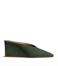 Alaïa Suede Cube Wedge Mules 75