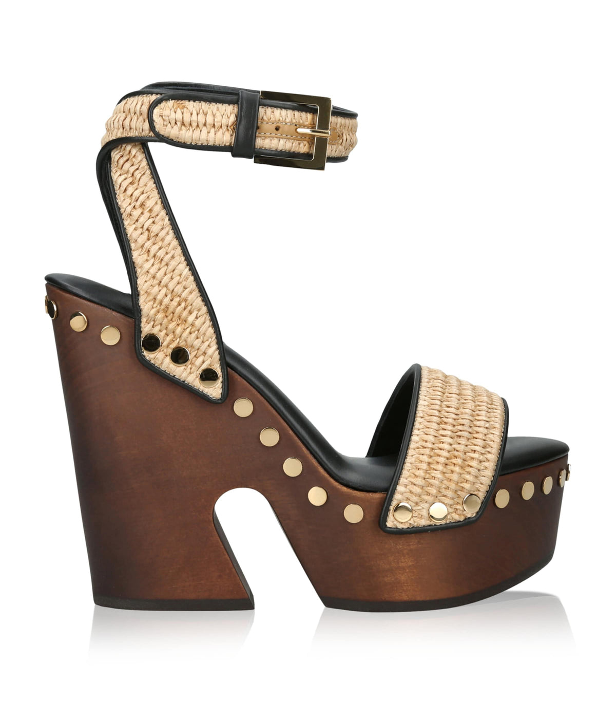 Givenchy Raffia Platform Clog Sandals 95