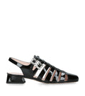 Roger Vivier Patent Leather Mini Très Vivier Sandals 25