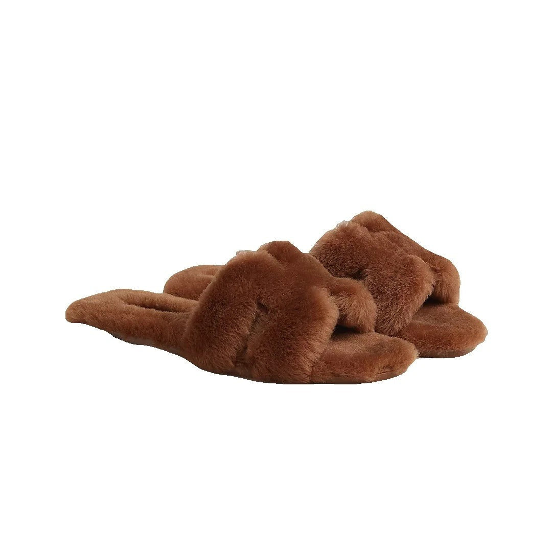 Hermès Hermes Woolskin Oran Sandal Beige Argile - Brown