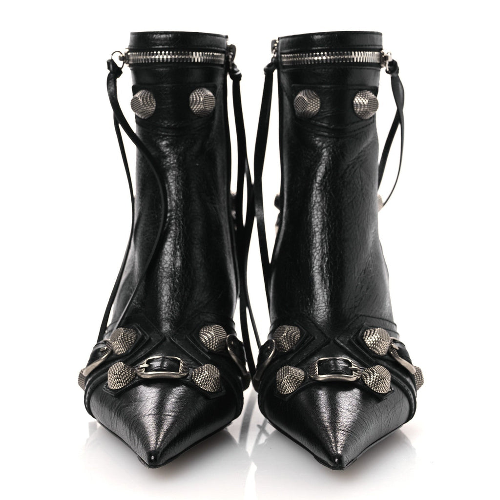 BALENCIAGA CAGOLE ARENA ANKLE BOOTS BLACK