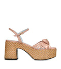 Valentino Garavani Leather Coeur Royal Platform Sandals 80
