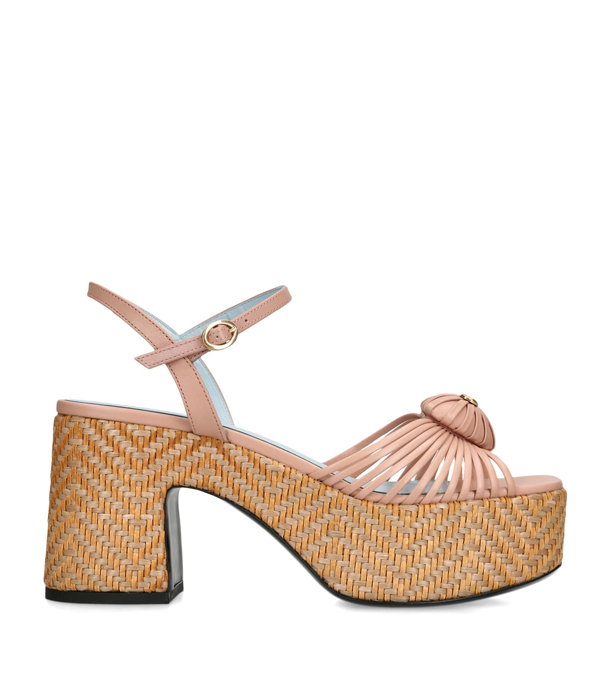 Valentino Garavani Leather Coeur Royal Platform Sandals 80