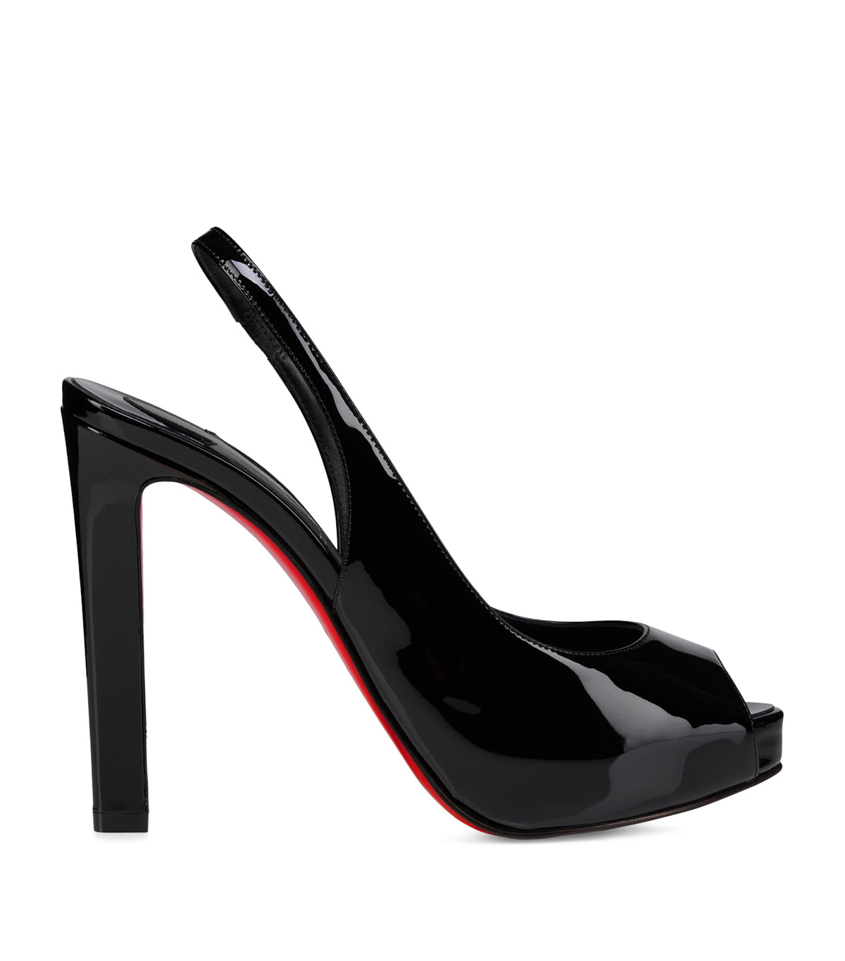 Christian Louboutin Lady Fanny Sling Patent Leather Slingback Pumps 120