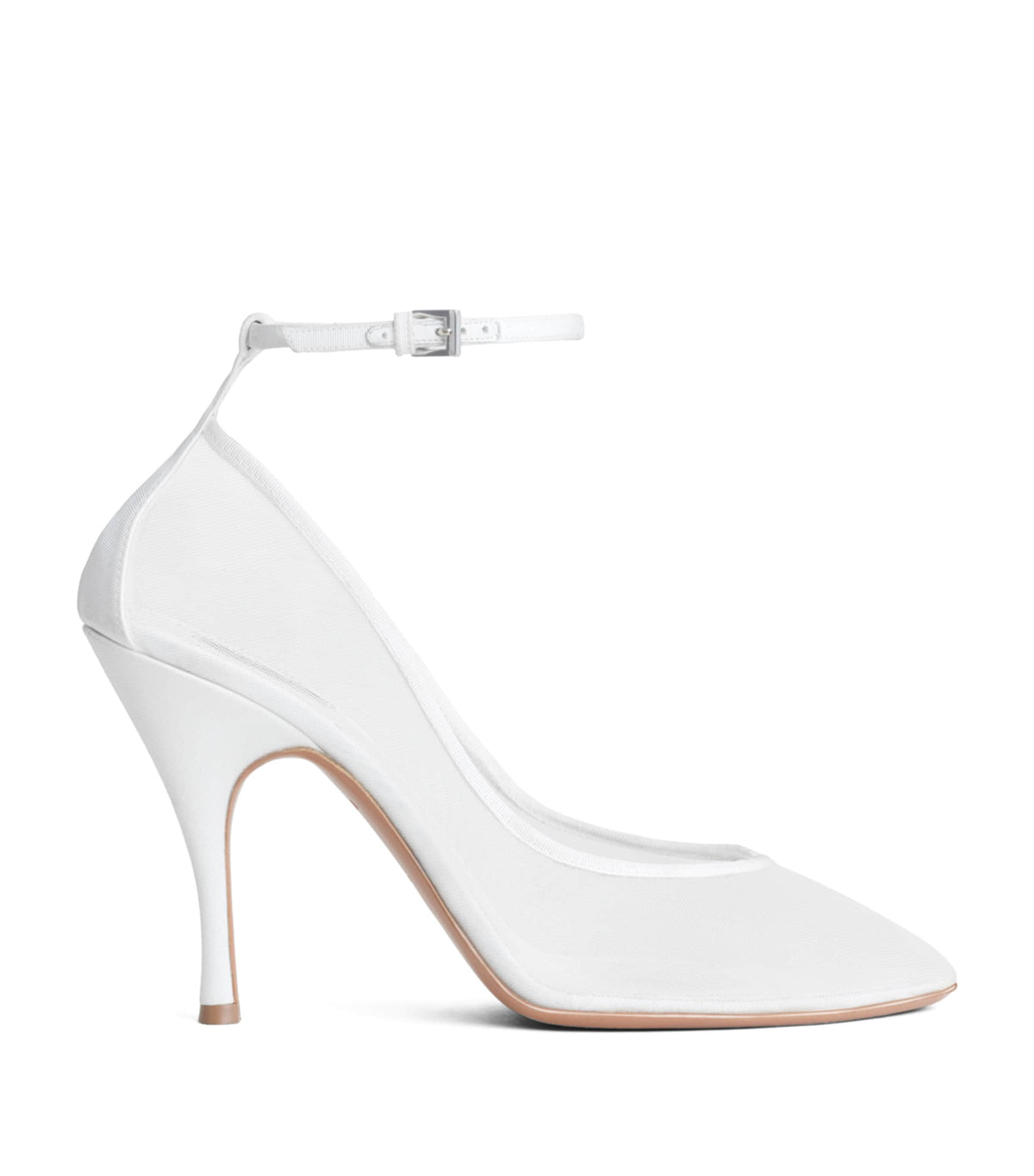 Alaïa Mesh Ankle-Strap Pumps 100