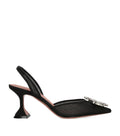 Amina Muaddi Mesh Begum Slingback Pumps 70