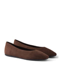 Prada Suede Logo Ballet Flats