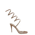 Valentino Garavani Studdy Kidskin Sandal 100mm - Nude/Beige