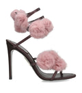 René Caovilla Embellished Pom-Pom Heeled Sandals 105
