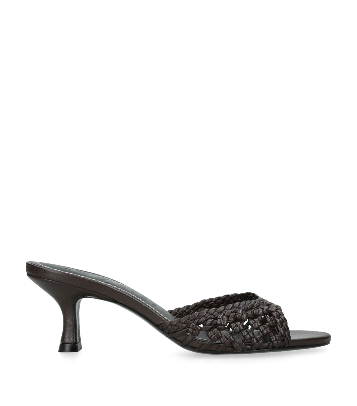 STAUD Leather Woven Birgitte Mules 60