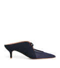 Malone Souliers Suede Embellished Maureen Arc Heeled Mules 45