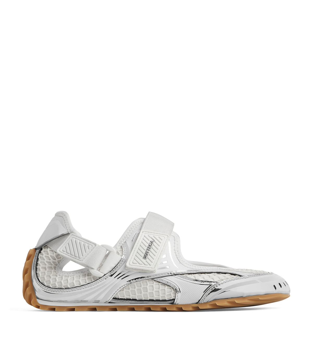 Bottega Veneta Fabric and Faux Leather Mary Jane Sneakers