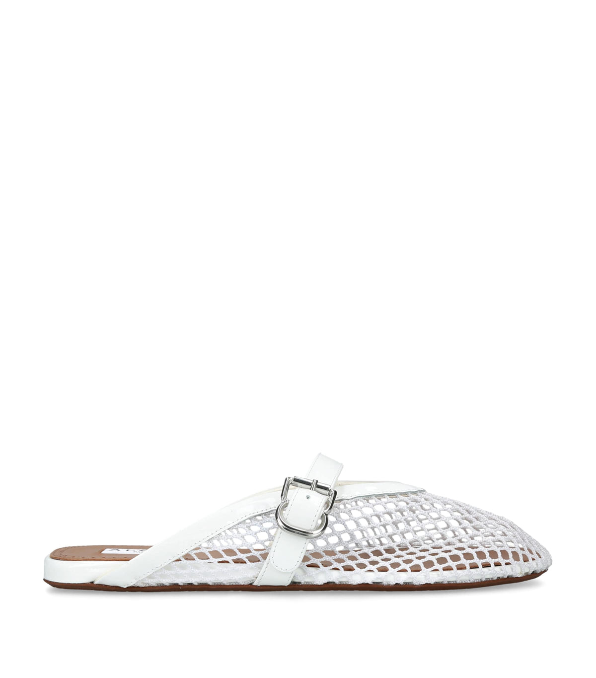 Alaïa Patent Leather Fishnet Mules