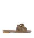 Kurt Geiger London Houndstooth Crystal-Embellished Chelsea Sandals