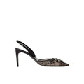 René Caovilla Jinny Crystal-Embellished Slingback Pump - Black