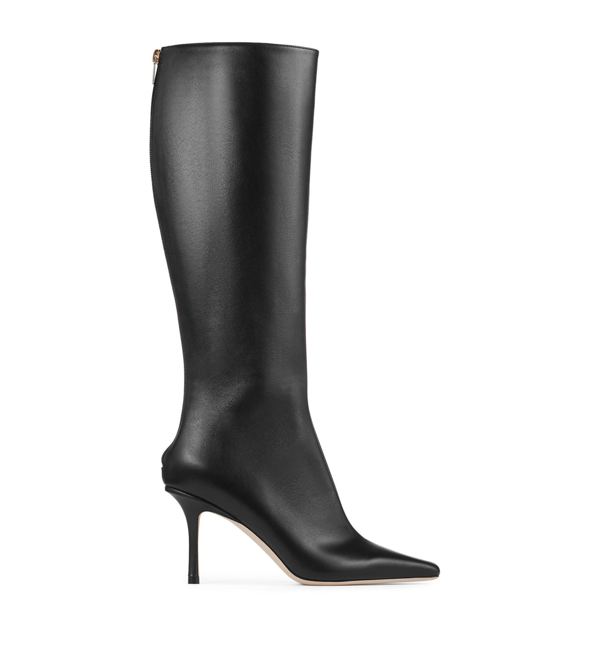 Jimmy Choo Agathe 85 Leather Knee-High Boots