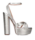 Aquazzura Metallic Sundance Platform Sandals 140