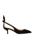Aquazzura Suede Bow Tie Pumps 50