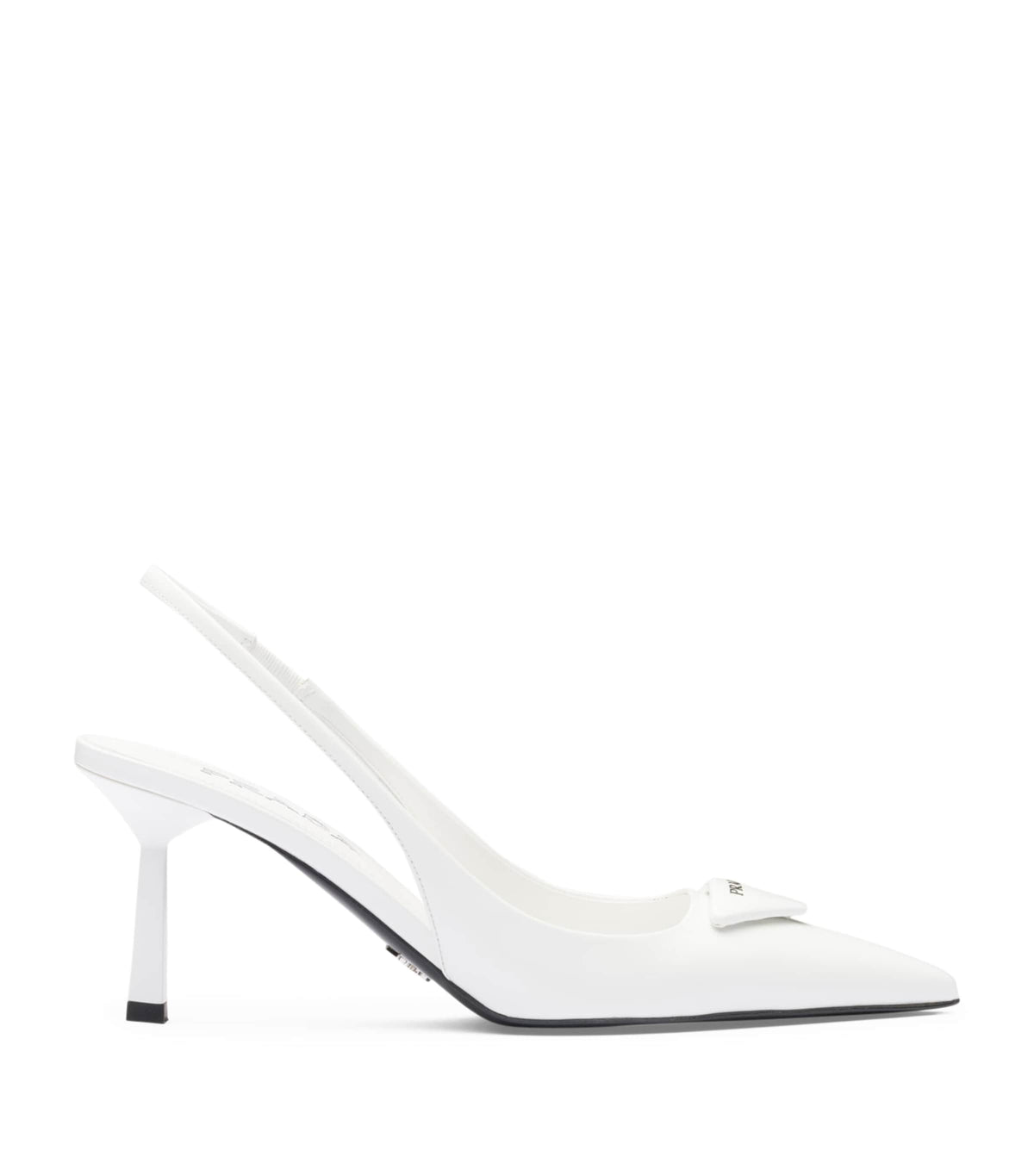 Prada Brushed Leather Slingback Pumps 75