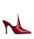 Alaïa Croc-Effect Pointy Mules100