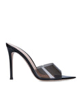 Gianvito Rossi Plexi Elle Peep Toe Heels 105