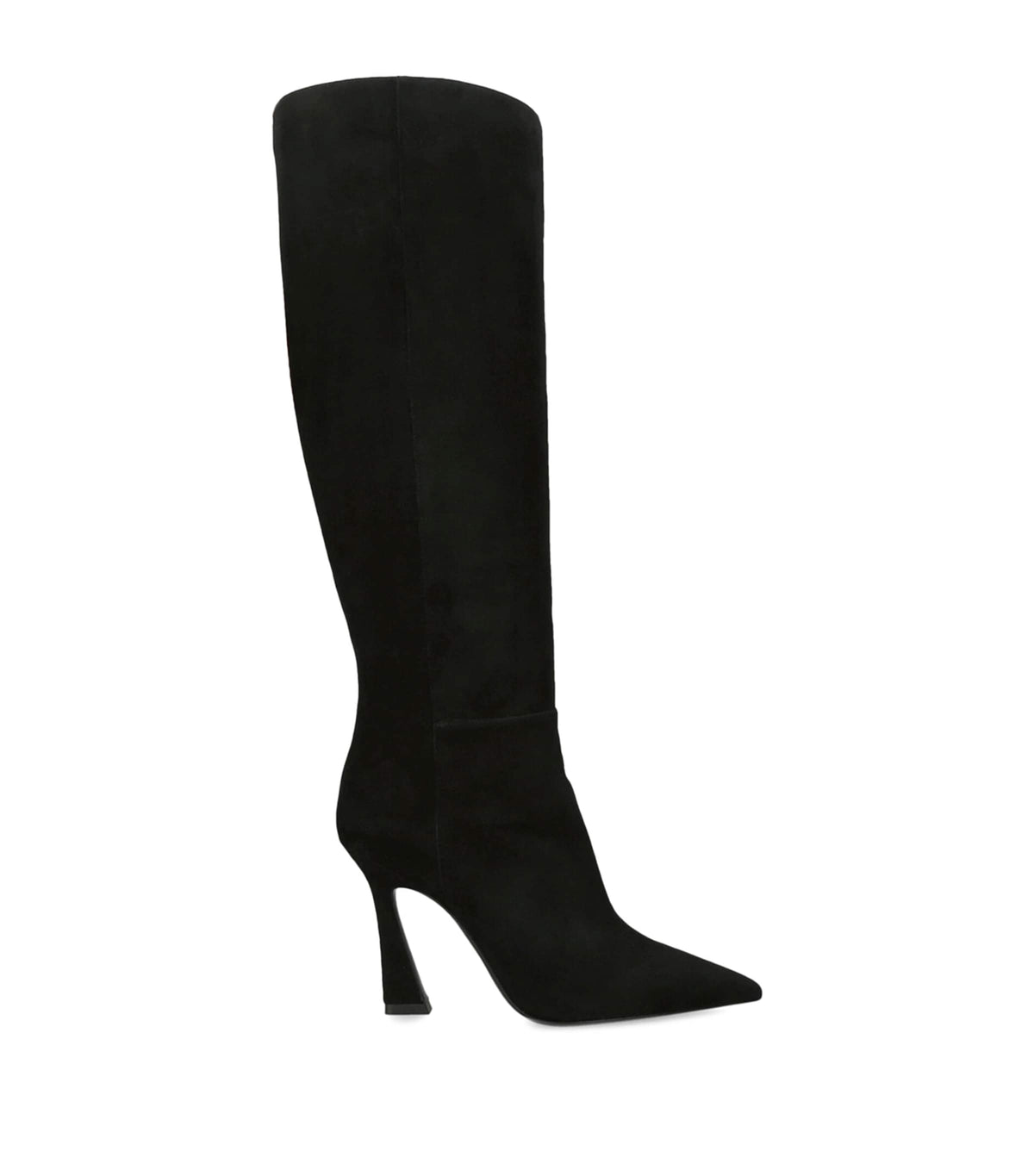 Stuart Weitzman Suede Vinnie Zip Knee-High Boots 100
