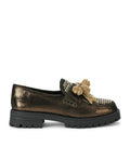 Kurt Geiger London Leather Embellished Bow Loafers