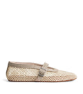 Alaïa Mesh Embroidered Ballet Flats