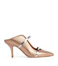 Malone Souliers Metallic Leather Maureen Mules 70