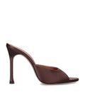 Amina Muaddi Satin Alexa Heeled Mules 105