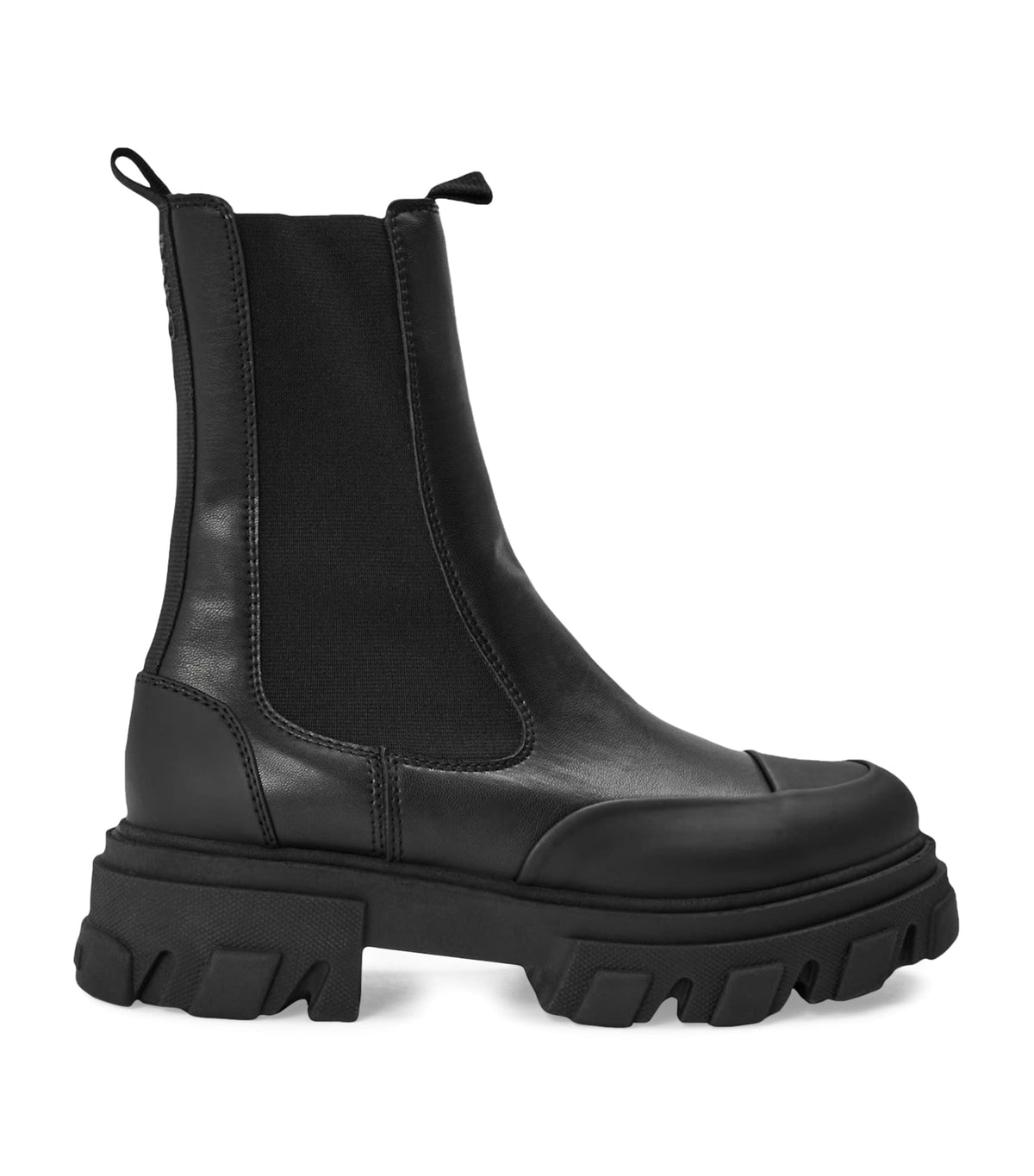 GANNI Leather XL Chelsea Boots