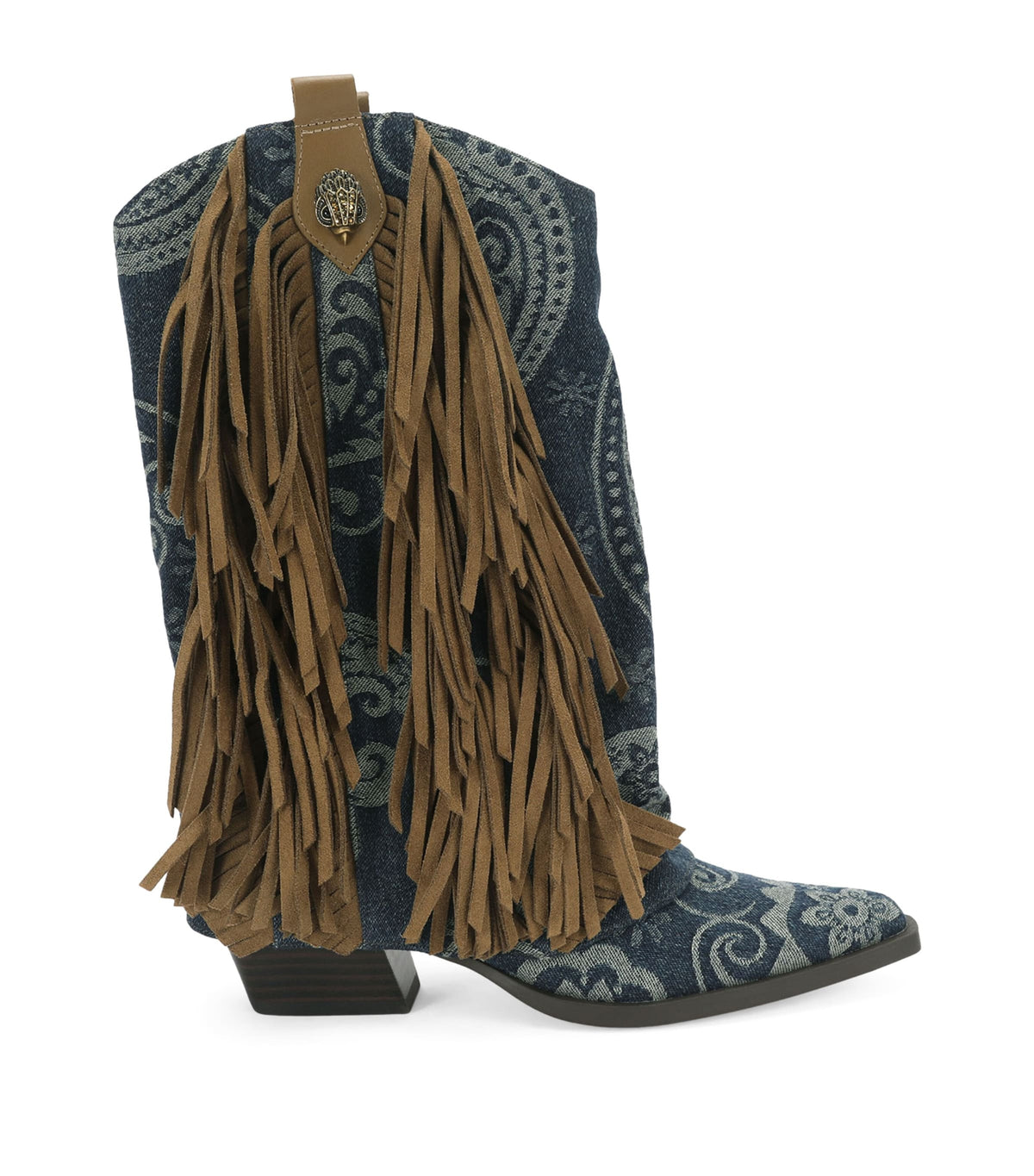 Kurt Geiger London Gaiter Fringe Cowboy Boots