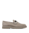 Brunello Cucinelli Suede Monili Penny Loafers