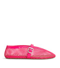 Alaïa Leather Mesh Ballet Flats