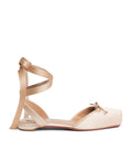 Christian Louboutin Cassia Lace-Up Satin Ballet Flats