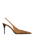 Saint Laurent Leather Babylone Slingback Pumps 90
