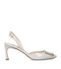Roger Vivier Patent Leather Trompette Slingback Pumps 70