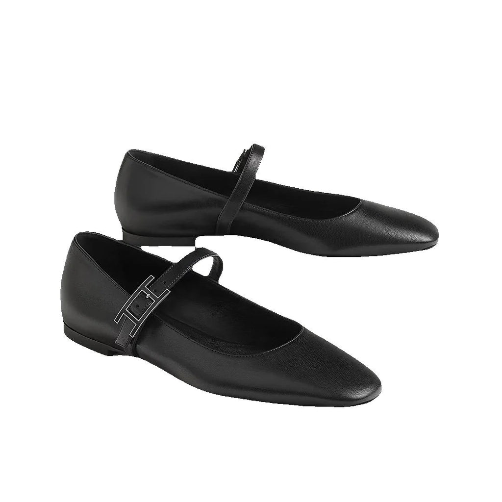 HERMÈS LILIA BALLET FLAT BLACK