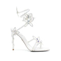 RENÉ CAOVILLA MARGOT PLATFORM SANDAL WITH BUTTERFLIES WHITE
