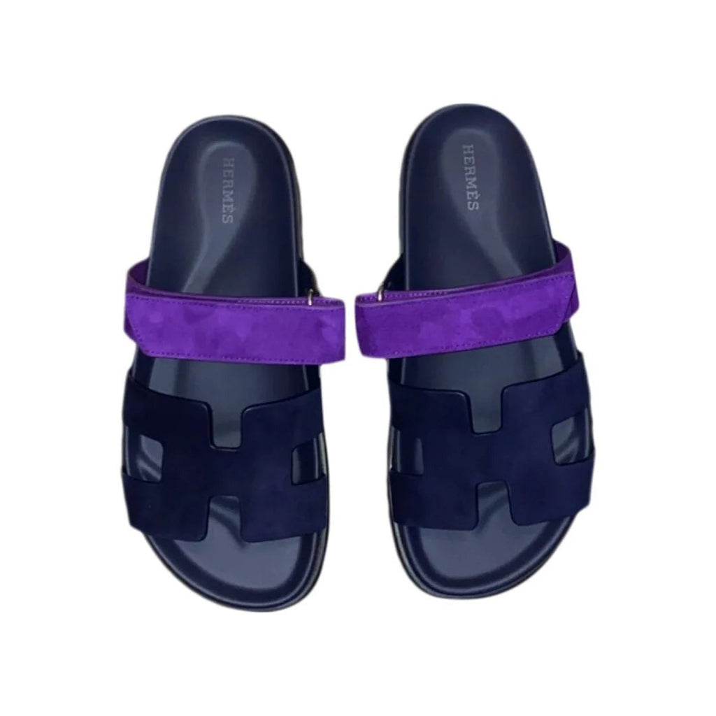 Hermès Chypre Sandal - Navy and Purple