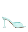 Aquazzura Leather Bisous Mules 85