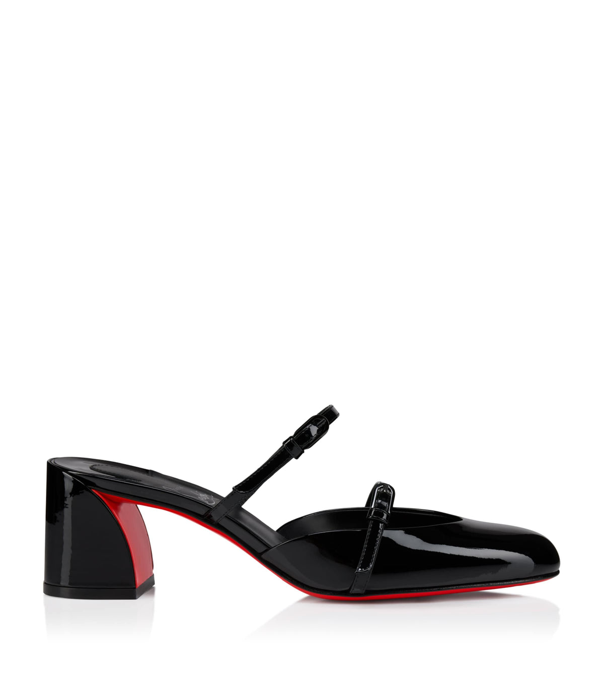 Christian Louboutin Jane Nina Patent Leather Heeled Mules 55