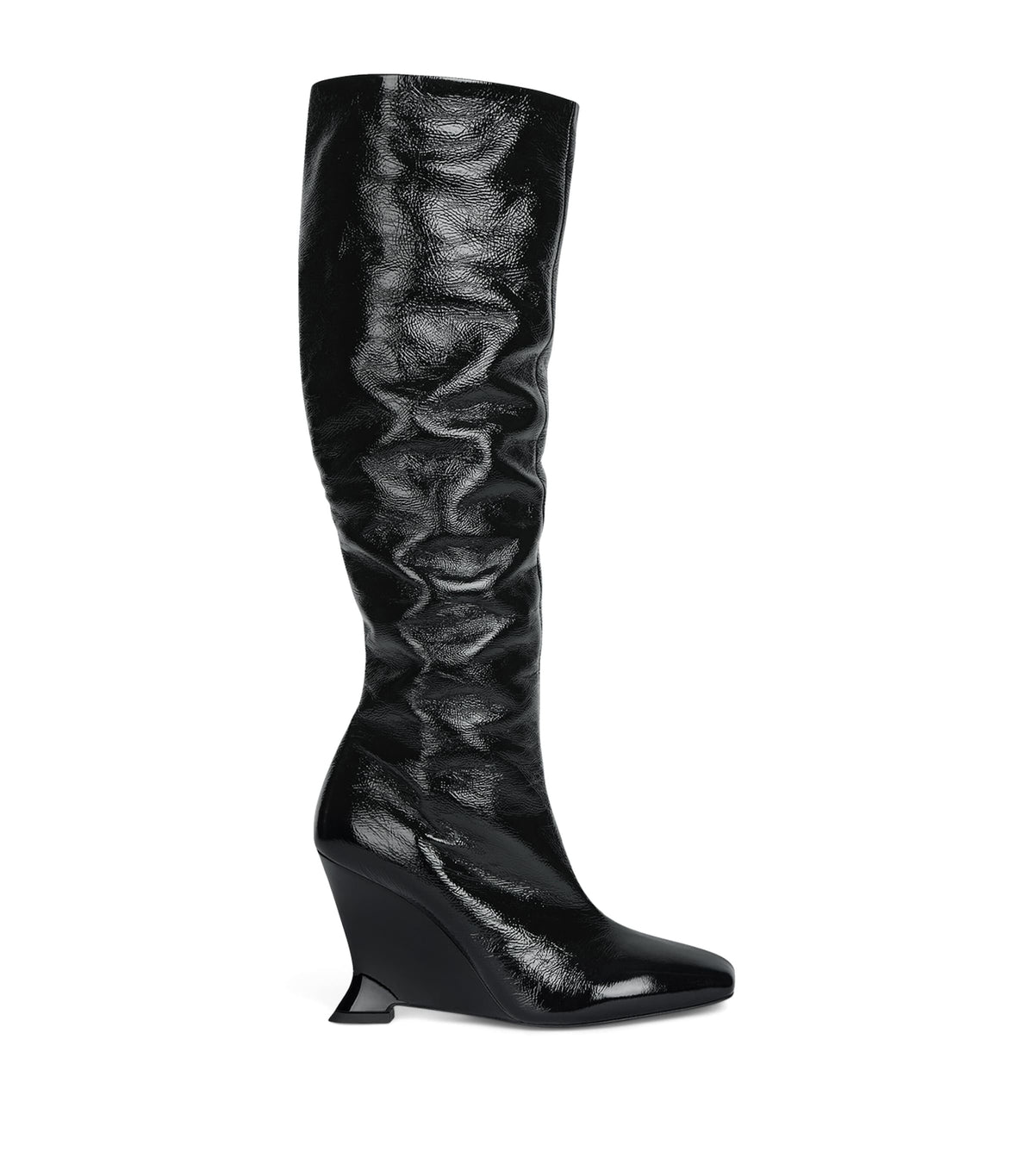 Balmain Leather Wedge Ankle Boots