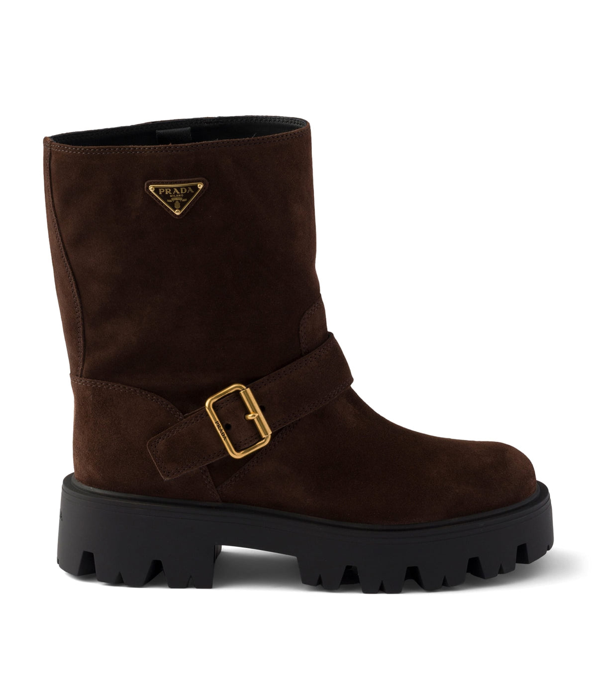 Prada Suede Biker Boots