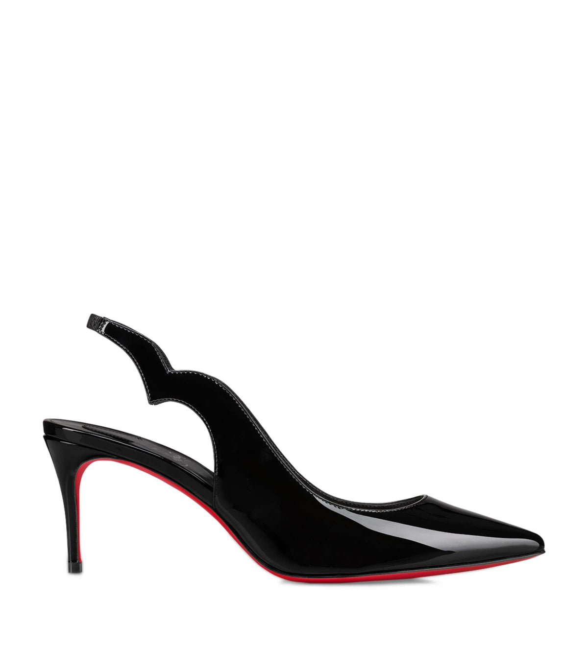Christian Louboutin Hot Chick Sling Patent Leather Slingback Pumps 70