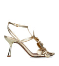 Zimmermann Metallic Leather Orchid Heeled Sandals 85